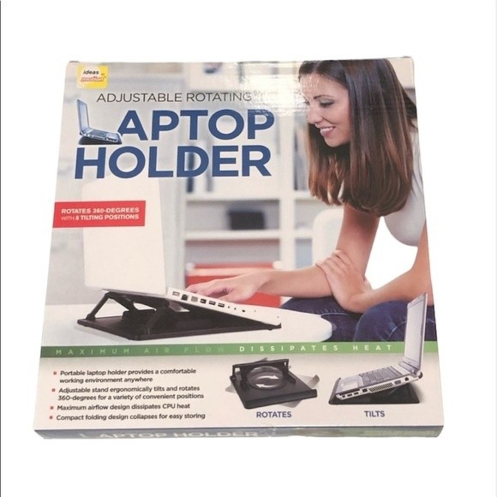 Ideas in Motion Laptop Holder Adjustable Rotating New